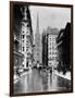 Wall Street and Trinity Church Spire, New York-J.S. Johnston-Framed Photographic Print