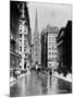Wall Street and Trinity Church Spire, New York-J.S. Johnston-Mounted Photographic Print