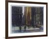 Wall Street Blizzard, New York City-Patti Mollica-Framed Giclee Print