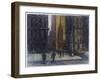 Wall Street Blizzard, New York City-Patti Mollica-Framed Giclee Print