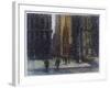 Wall Street Blizzard, New York City-Patti Mollica-Framed Giclee Print