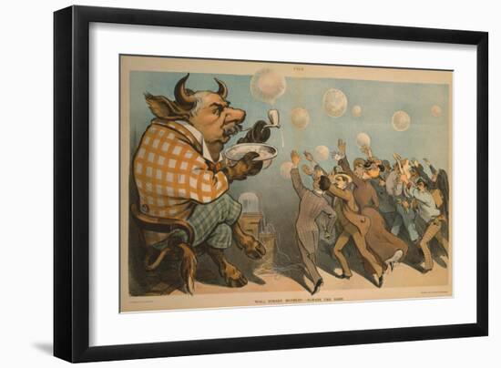 Wall Street Bubbles - Always the Same Cartoon-null-Framed Giclee Print
