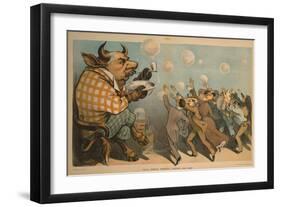 Wall Street Bubbles - Always the Same Cartoon-null-Framed Giclee Print