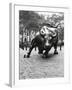 Wall Street Bull Sculpture-Chris Bliss-Framed Premium Photographic Print