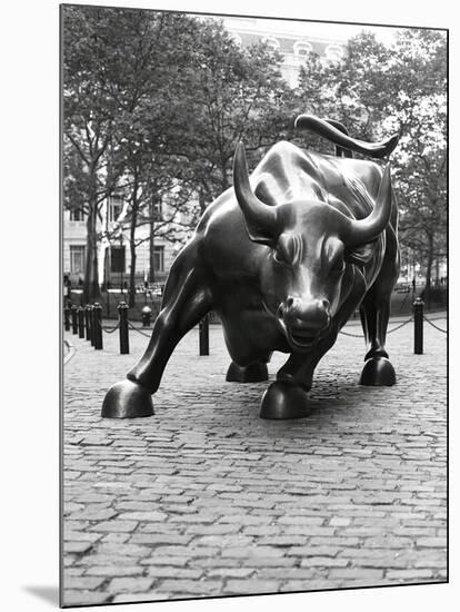 Wall Street Bull Sculpture-Chris Bliss-Mounted Photographic Print