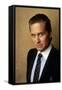 Wall street by Oliver Stone with Michael Douglas, 1987 (photo)-null-Framed Stretched Canvas