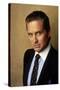 Wall street by Oliver Stone with Michael Douglas, 1987 (photo)-null-Stretched Canvas