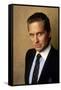 Wall street by Oliver Stone with Michael Douglas, 1987 (photo)-null-Framed Stretched Canvas