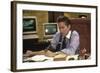 Wall street by Oliver Stone with Michael Douglas, 1987 (photo)-null-Framed Photo