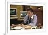 Wall street by Oliver Stone with Michael Douglas, 1987 (photo)-null-Framed Photo