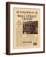 Wall Street Crash!-The Vintage Collection-Framed Art Print