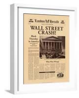 Wall Street Crash!-The Vintage Collection-Framed Art Print