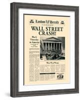 Wall Street Crash!-The Vintage Collection-Framed Art Print