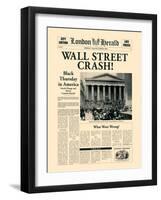 Wall Street Crash!-The Vintage Collection-Framed Art Print