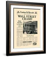 Wall Street Crash!-The Vintage Collection-Framed Art Print