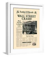 Wall Street Crash!-The Vintage Collection-Framed Art Print