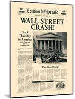 Wall Street Crash!-The Vintage Collection-Mounted Art Print