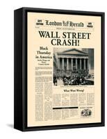 Wall Street Crash!-The Vintage Collection-Framed Stretched Canvas