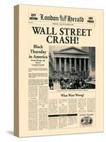 Wall Street Crash!-The Vintage Collection-Stretched Canvas
