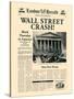 Wall Street Crash!-The Vintage Collection-Stretched Canvas