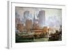 Wall Street Ferry Ship-Colin Campbell Cooper-Framed Giclee Print