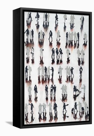 Wall Street Hustle III-Farrell Douglass-Framed Stretched Canvas