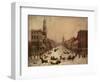 Wall Street in Winter-Peter Maverick-Framed Giclee Print