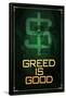 Wall Street Movie Greed is Good Poster Print-null-Framed Poster