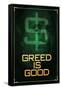 Wall Street Movie Greed is Good Poster Print-null-Framed Stretched Canvas