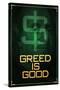 Wall Street Movie Greed is Good Poster Print-null-Stretched Canvas