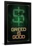 Wall Street Movie Greed is Good-null-Framed Poster