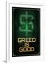 Wall Street Movie Greed is Good-null-Framed Art Print