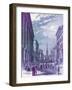 Wall Street, New York - 19th century-Charles Stanley Reinhart-Framed Giclee Print