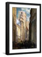 Wall Street, New York, C.1905-Colin Campbell Cooper-Framed Premium Giclee Print