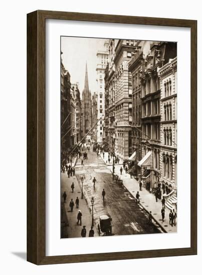 Wall Street, New York City, 1898-null-Framed Giclee Print