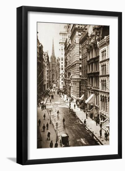 Wall Street, New York City, 1898-null-Framed Giclee Print