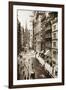 Wall Street, New York City, 1898-null-Framed Premium Giclee Print