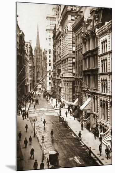 Wall Street, New York City, 1898-null-Mounted Premium Giclee Print