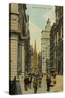 Wall Street, New York City, New York, USA, C1890-C1909-null-Stretched Canvas