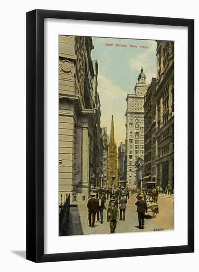 Wall Street, New York City, New York, USA, C1890-C1909-null-Framed Giclee Print