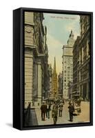 Wall Street, New York City, New York, USA, C1890-C1909-null-Framed Stretched Canvas