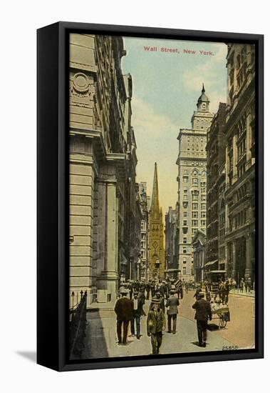 Wall Street, New York City, New York, USA, C1890-C1909-null-Framed Stretched Canvas