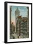 Wall Street, New York City. Postcard Sent in 1913-American Photographer-Framed Giclee Print