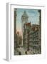 Wall Street, New York City. Postcard Sent in 1913-American Photographer-Framed Giclee Print