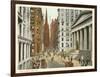 Wall Street, New York City-null-Framed Art Print