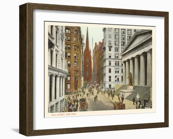 Wall Street, New York City-null-Framed Art Print