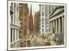 Wall Street, New York City-null-Mounted Art Print