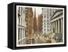 Wall Street, New York City-null-Framed Stretched Canvas