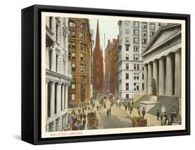 Wall Street, New York City-null-Framed Stretched Canvas