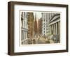 Wall Street, New York City-null-Framed Art Print